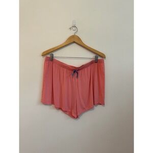 J+B Coral Pink Modal Blend Sleep Elastic Waist Sleep Shorts | Size XL